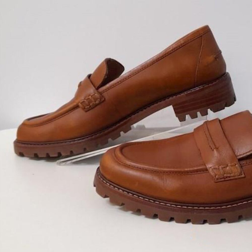 Madewell Women's Corinne Lugsole Loafer Brown Size 8.5 Shoes